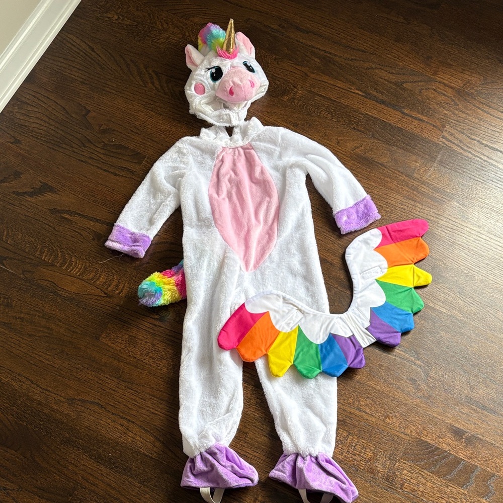 Magical Unicorn Kids Costume with Rainbow Details